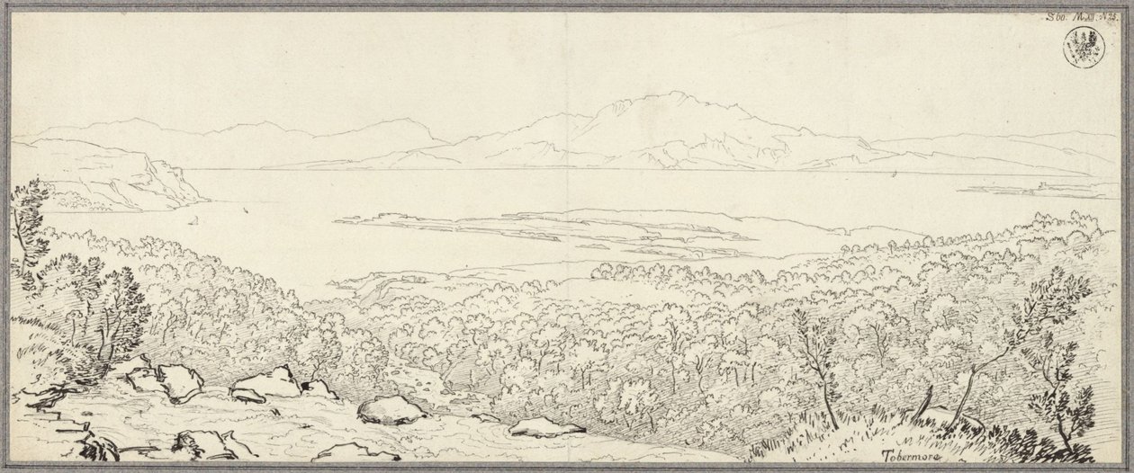 Schottische Küstenlandschaft bei Tobermory auf der Insel Mull von Karl Friedrich Schinkel