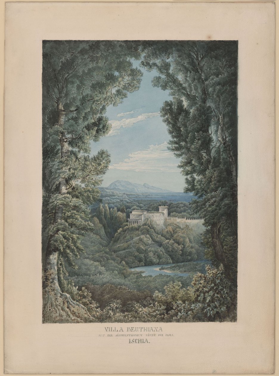 Villa Beuthiana auf Ischia (Peter Christian Wilhelm Beuths künftige Villa auf Ischia) von Karl Friedrich Schinkel