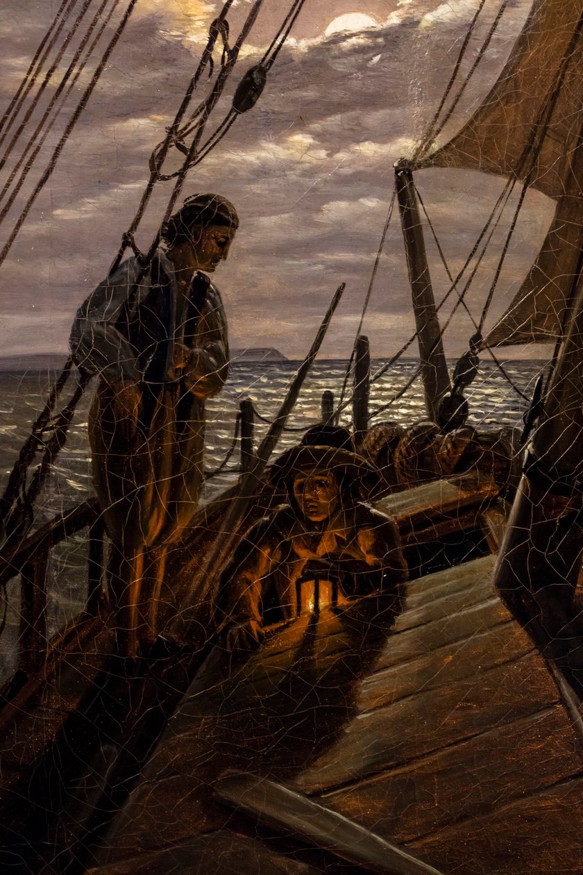 Segelboot (Detail), nach 1820 von Karl Gustav Carus