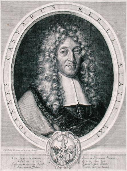 Johann Caspar Kerll (1627-93) graviert von Monachy von Karl Gustave (after) Amling