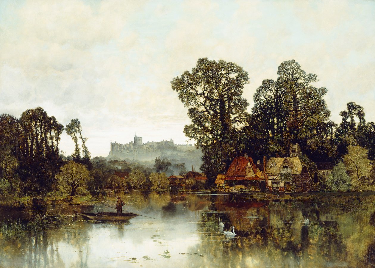 Der Fluss Themse mit Blick auf Windsor Castle von Karl Heffner