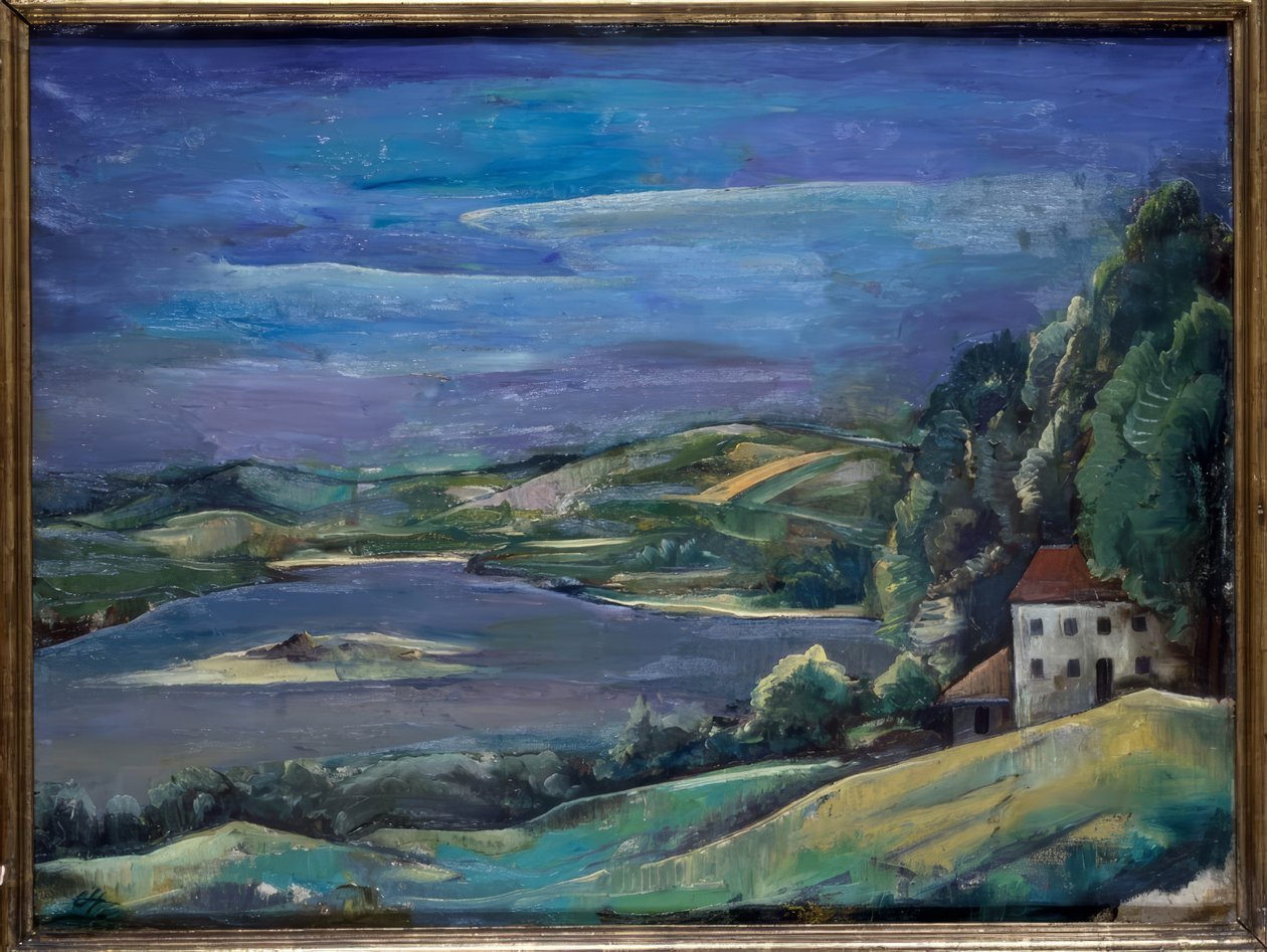 Tessiner Landschaft von Karl Hofer