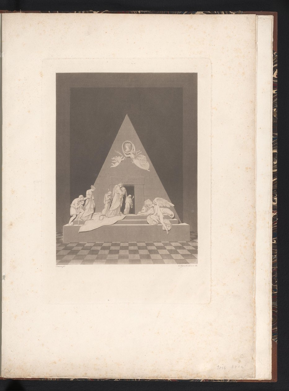 Vorderansicht des Grabmonuments von Karl Joseph Aloys Agricola
