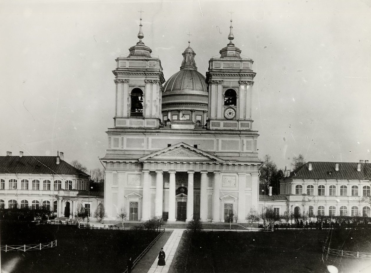 Die Dreifaltigkeitskathedrale des Heiligen Alexander-Newski-Klosters in Sankt Petersburg von Karl Karlovich Bulla