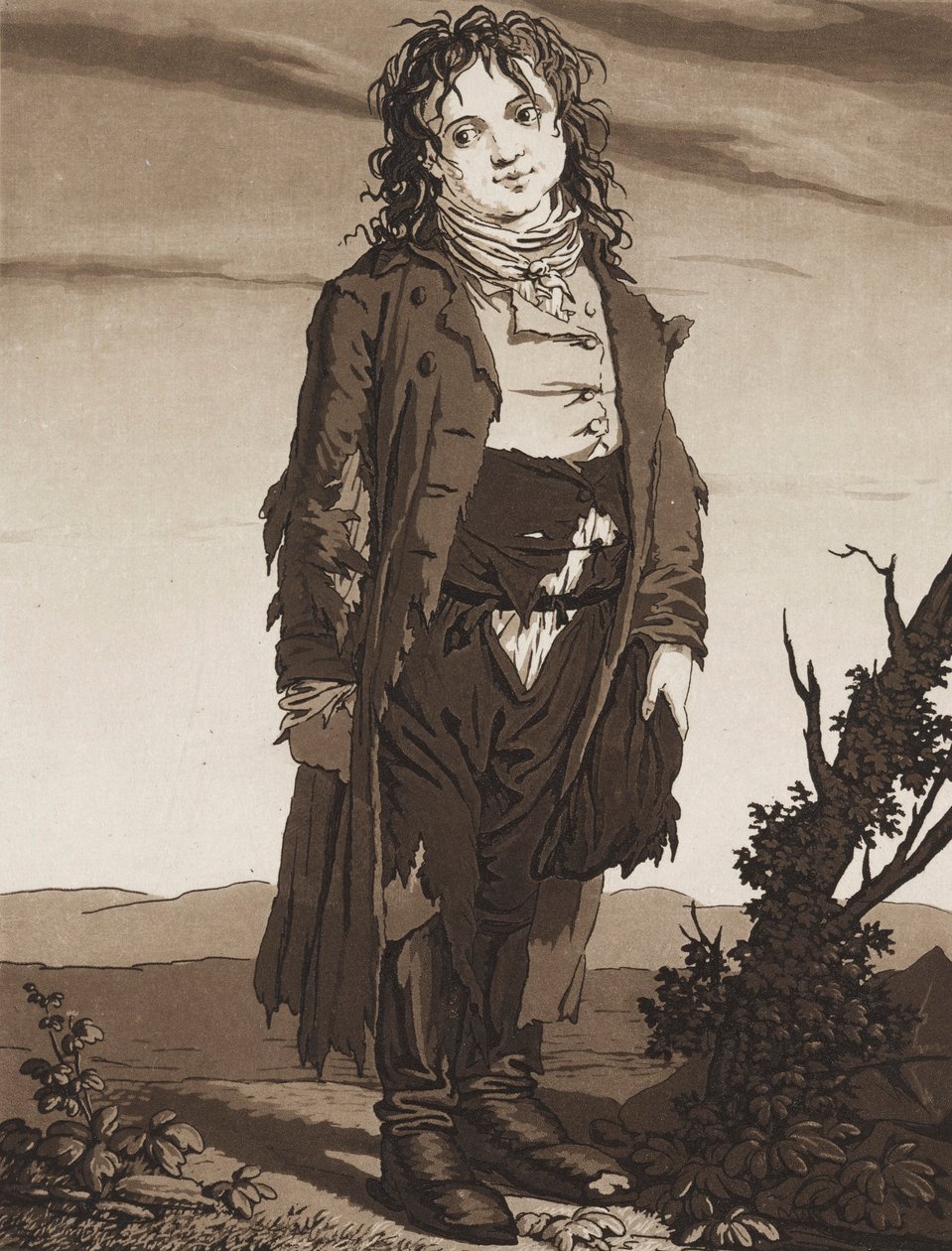Die jungen Bettler, ca. 1800 von Karl Ludwig Bernhard Buchhorn