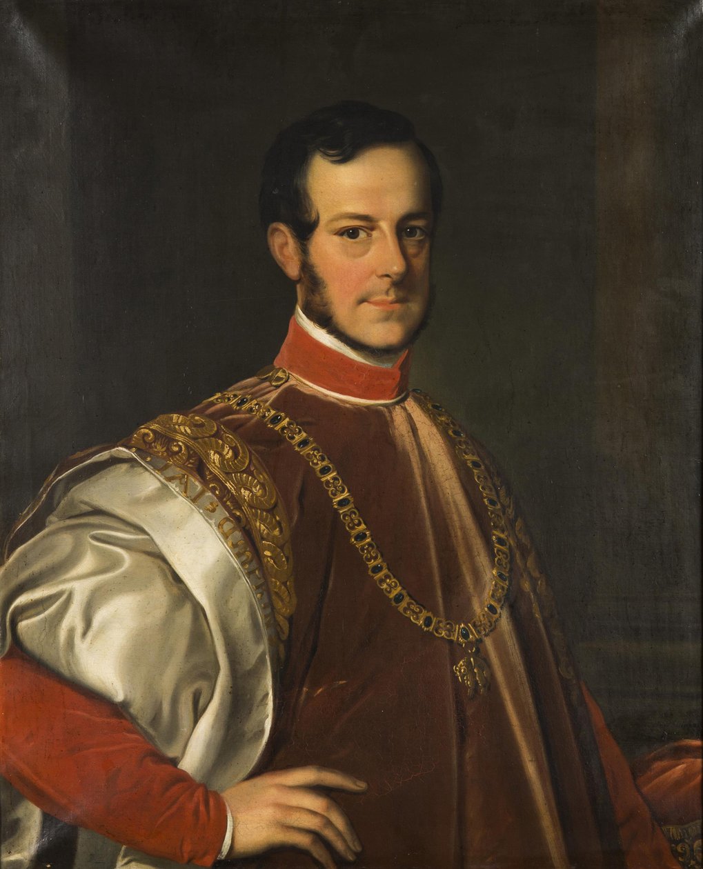 Porträt von Prinz Johann Adolf II. von Schwarzenberg 1799-1888, 1852 von Karl Ludwig Philippot