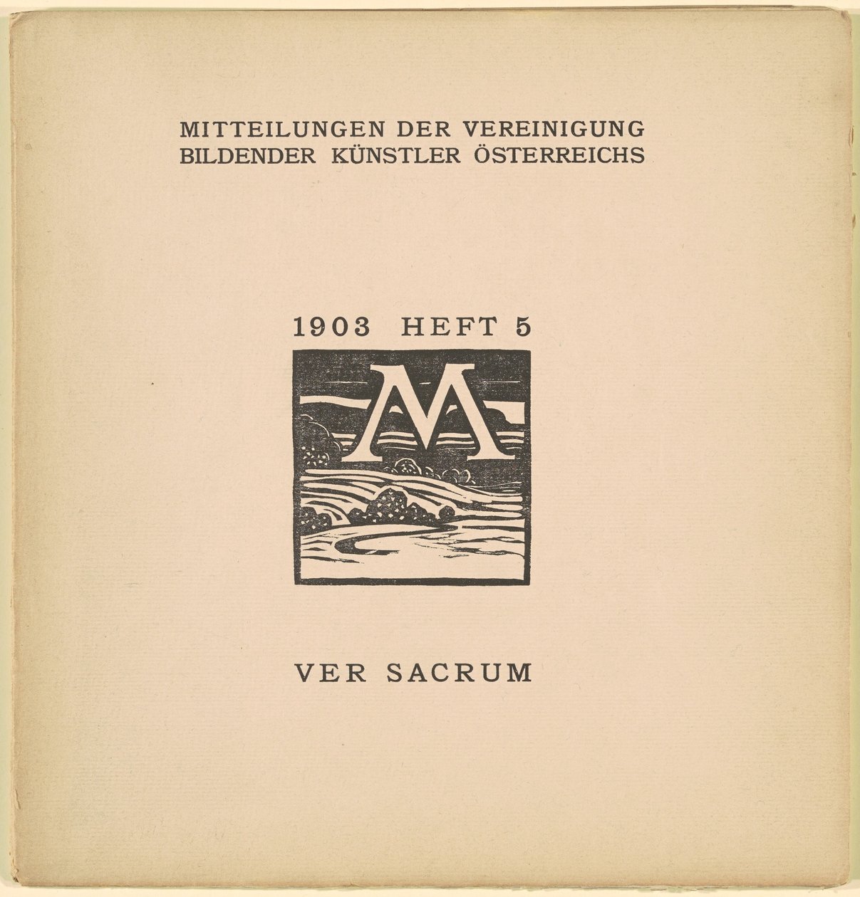 Ver Sacrum [6. Jahr, Ausgabe 5, März 1903] von Karl Muller