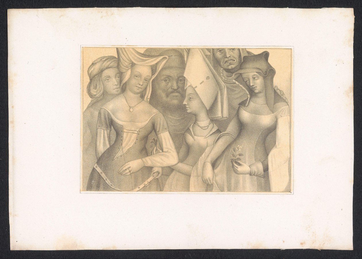 Vier Frauen und zwei Männer von Karl Palzow