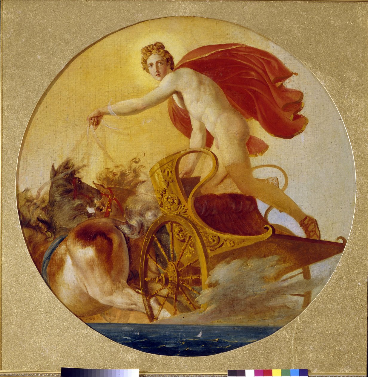 Phoebus fährt den Sonnenwagen von Karl Pavlovich Bryullov