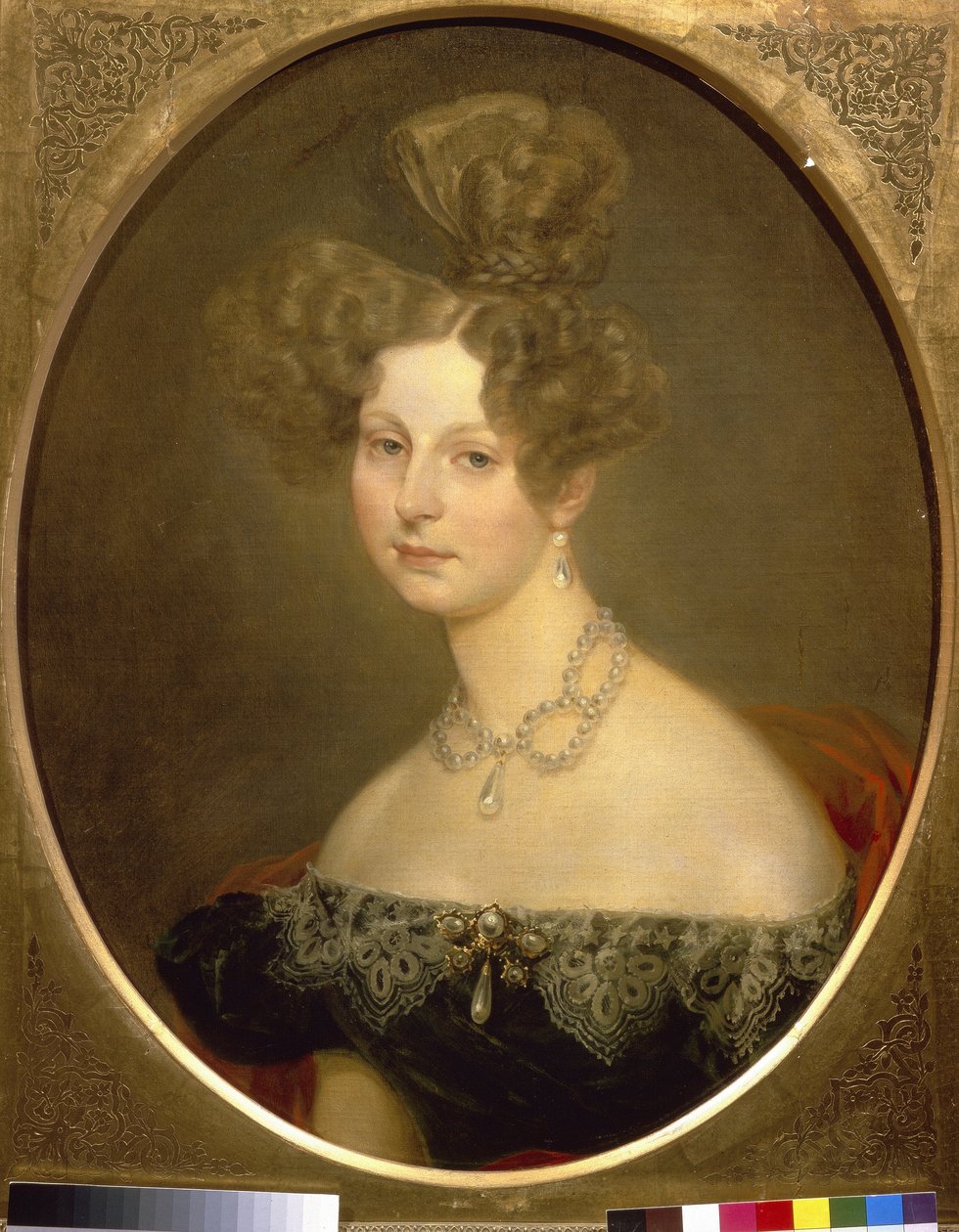 Porträt der Prinzessin Friederike Charlotte Marie von Württemberg (1807-1873), Großherzogin Helene von Russland von Karl Pavlovich Bryullov