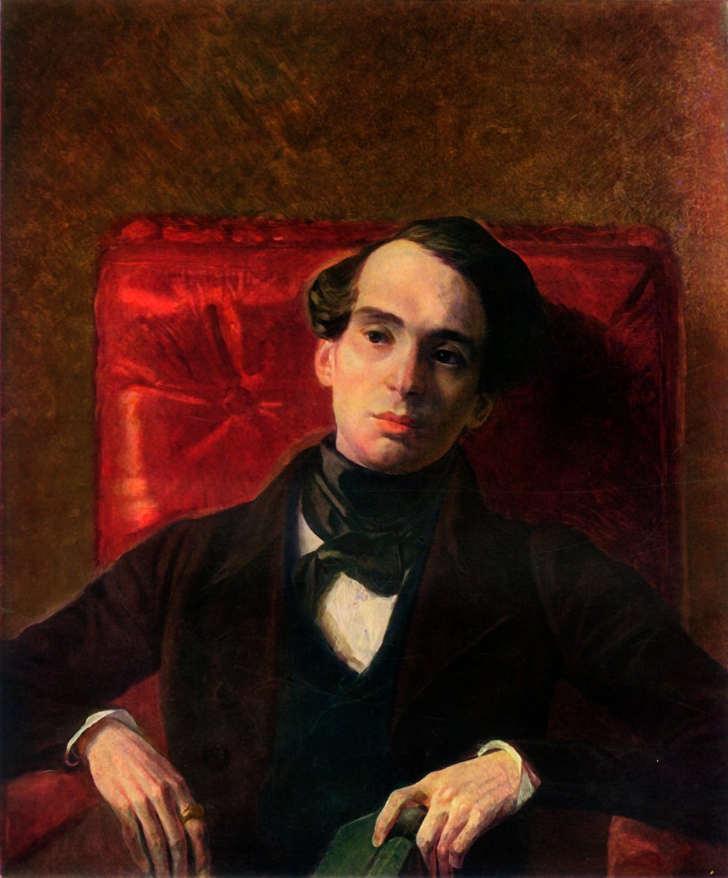 Porträt des Schriftstellers Alexandr Nikolayevich Strugovshchikov, 1840, 1965 von Karl Pavlovich Bryullov