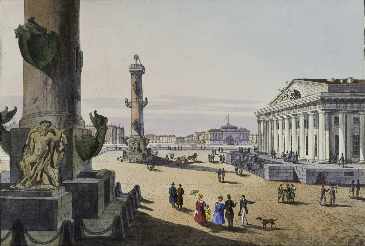 Börse und Admiralität in St. Petersburg, erste Hälfte des 19. Jahrhunderts von Karl Petrovich Beggrov