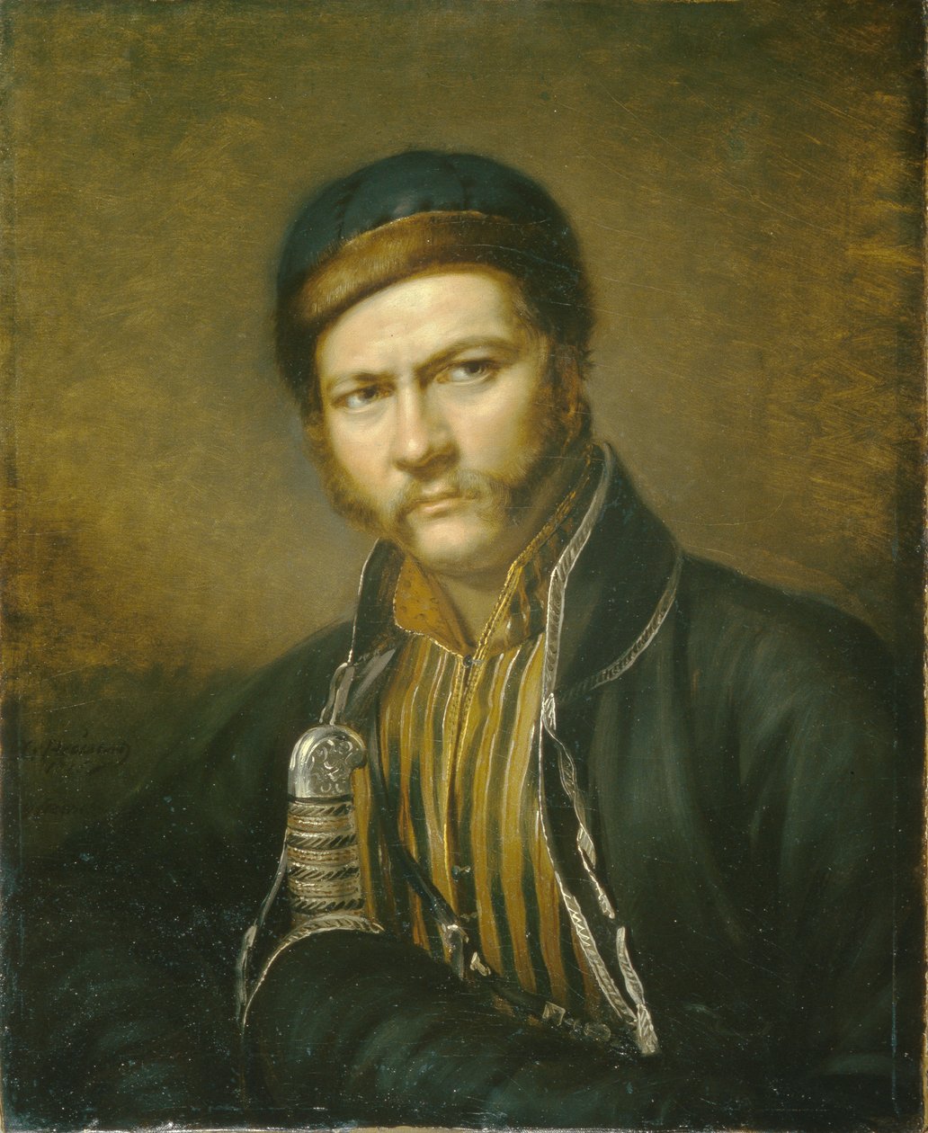 Porträt des Malers Alexander Orlowski 1777-1832, 1815 von Karl Reichel