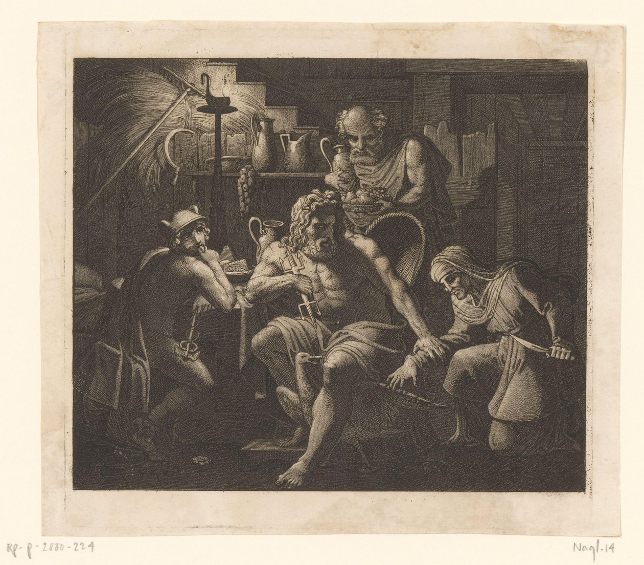 Jupiter und Merkur bei Philemon und Baucis
Ideen (Serientitel) von Karl Russ