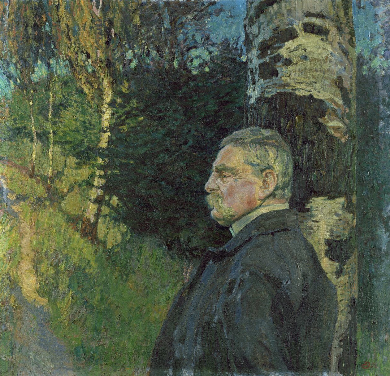 Porträt von Detlef von Liliencron (1844-1909) 1906 von Karl Wilhelm Arthur Illies