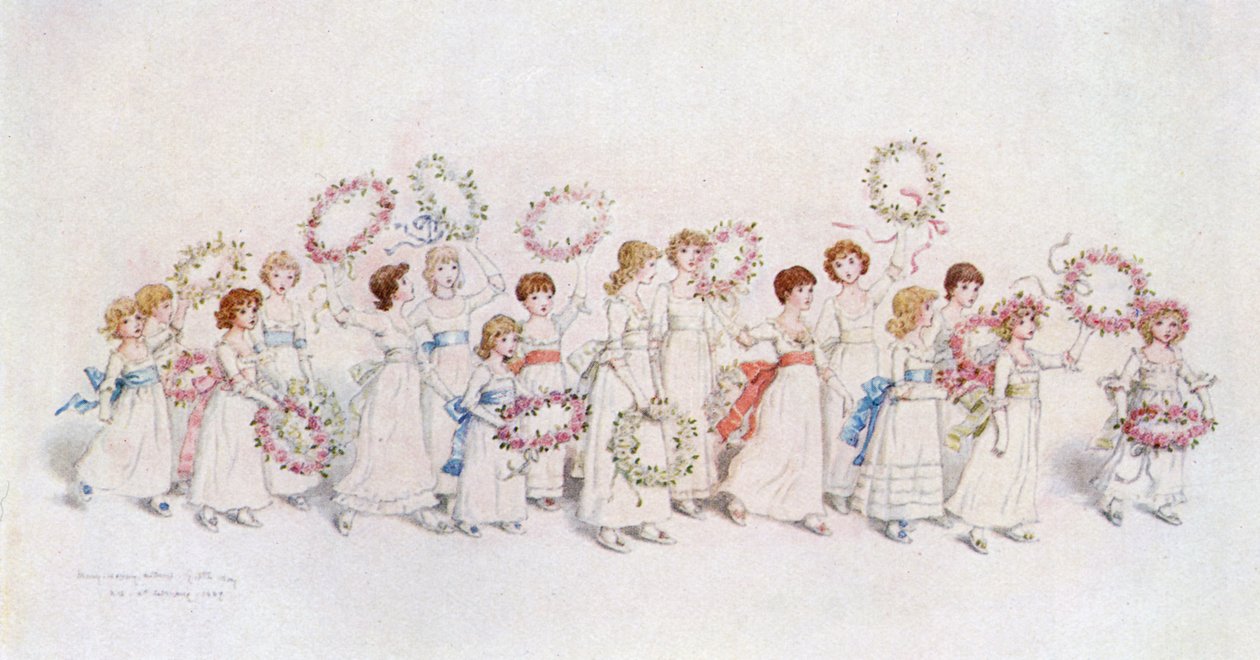 Viele glückliche Rückkehr des Tages von Kate Greenaway von Kate Greenaway