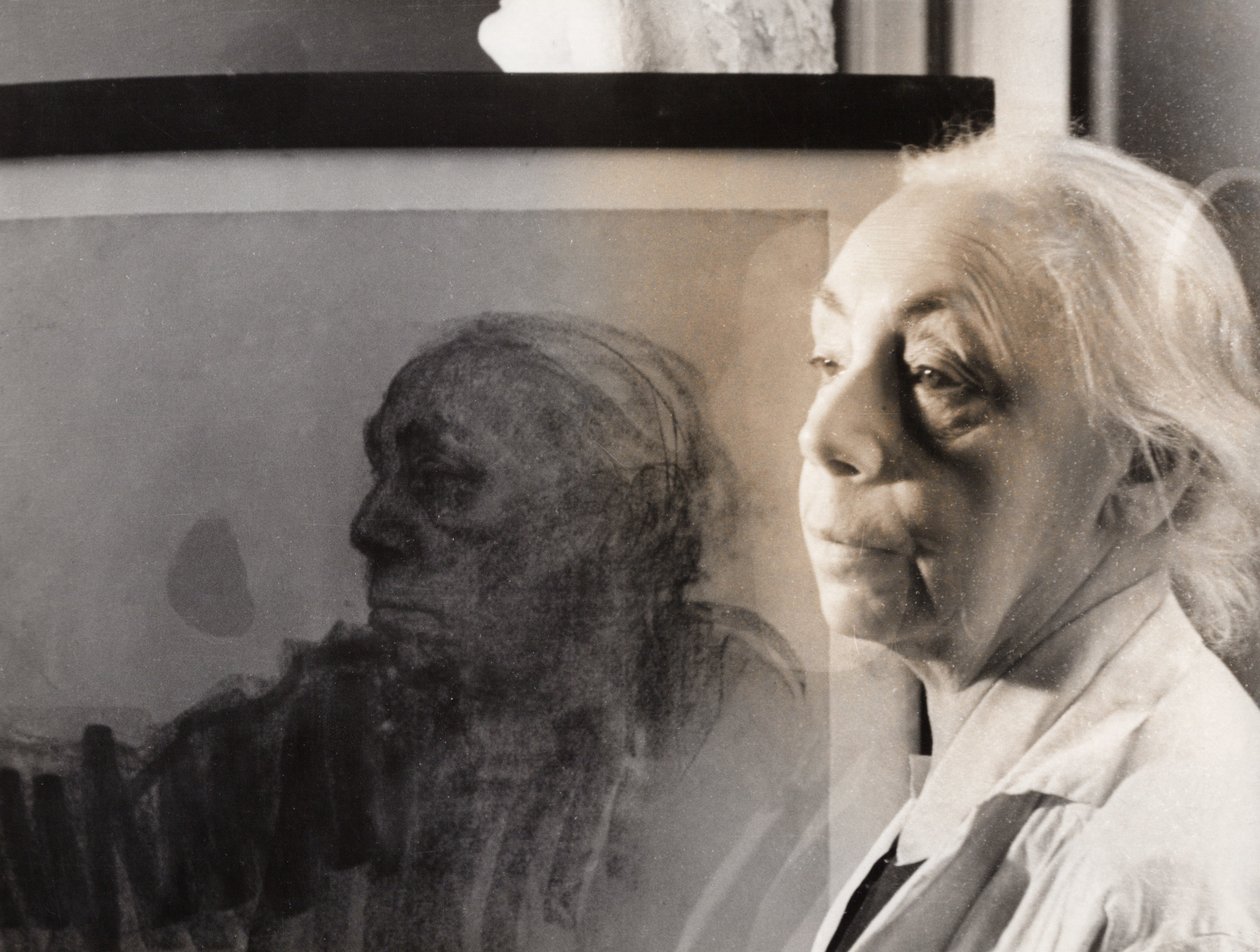 Deutsche Malerin, Grafikerin und Bildhauerin Käthe Kollwitz, Deutschland um 1940 von Kathe Schmidt Kollwitz