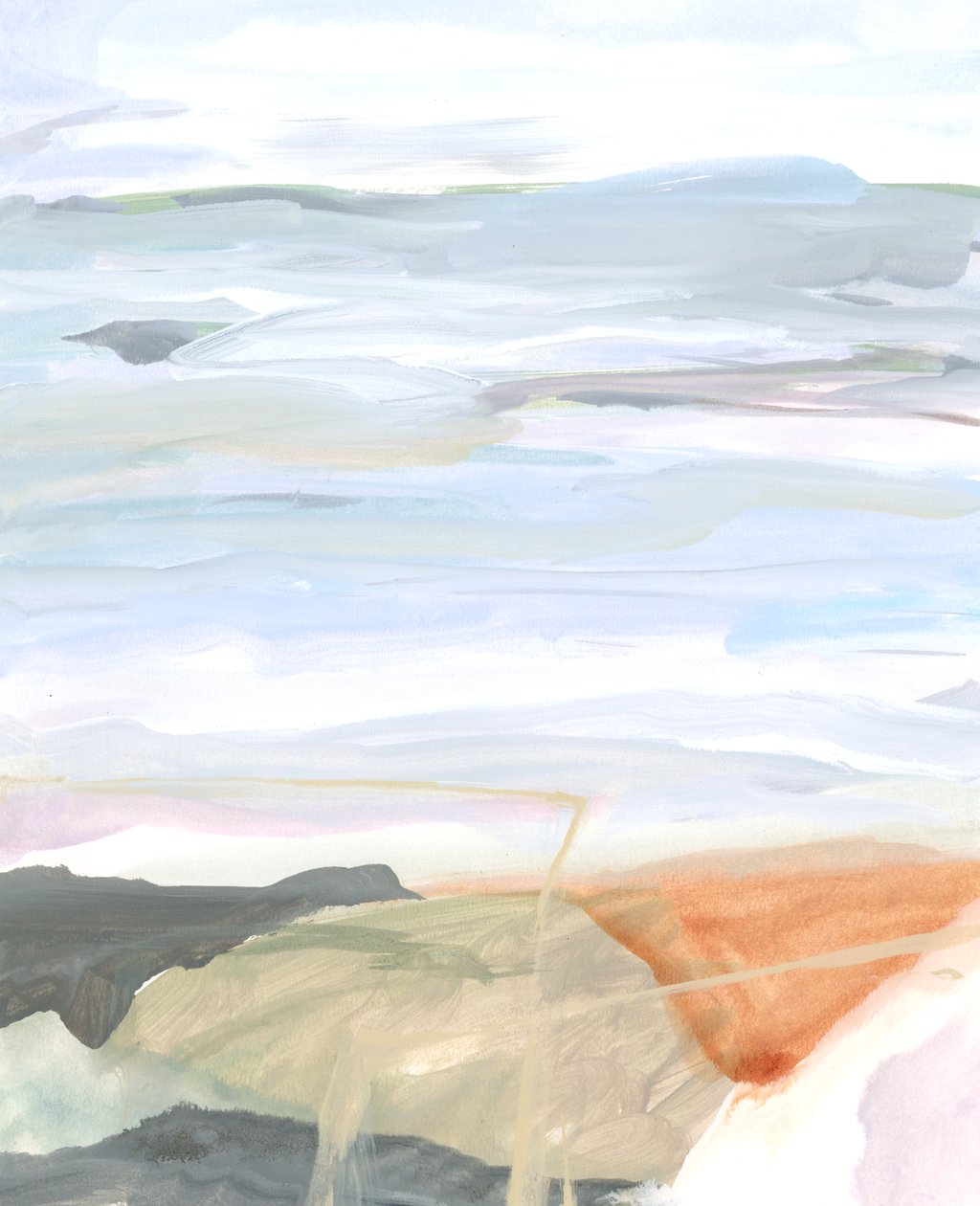 Abstrakte Landschaft V, 2022 von Katie Ré Scheidt