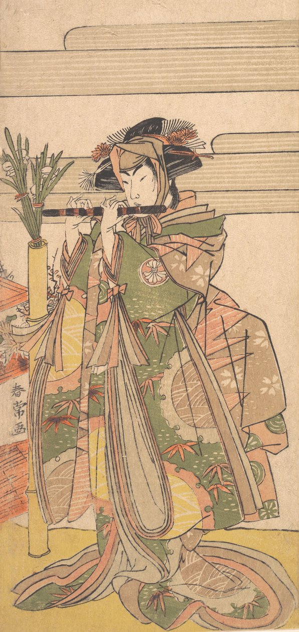 Der dritte Segawa Kikunojo als Frau, ca. 1780 von Katsukawa Shunjo