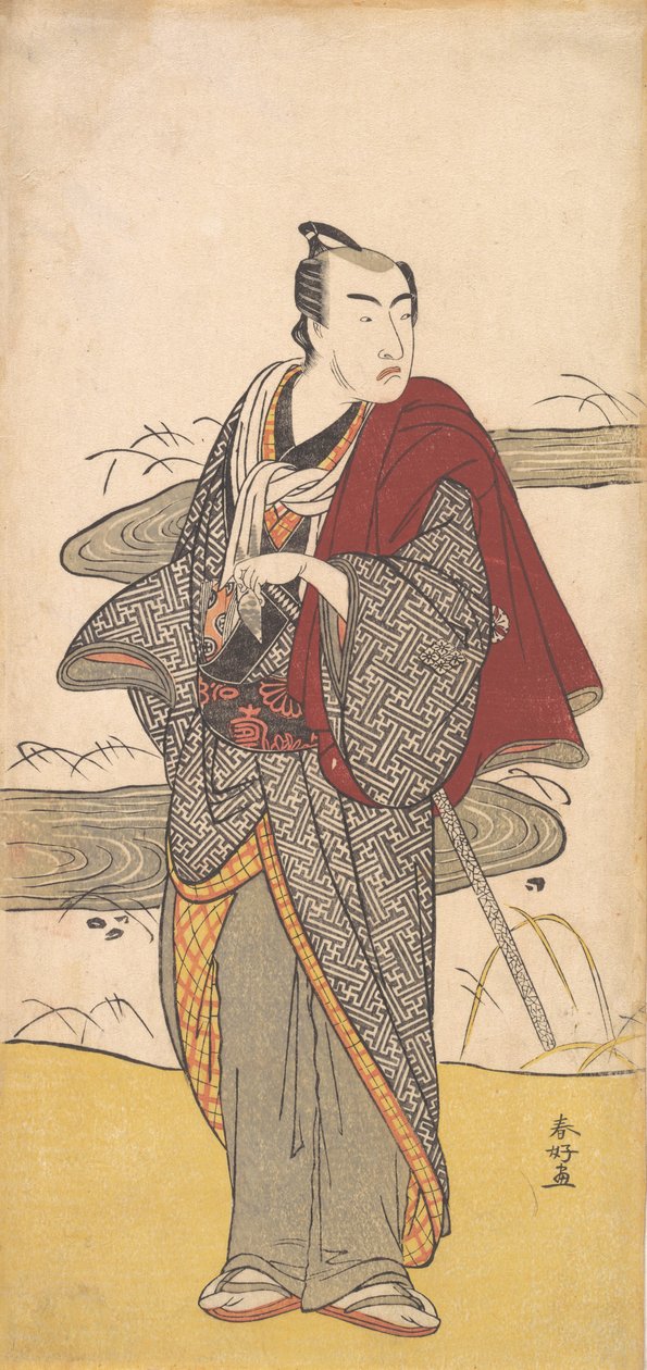 Der Schauspieler Matsumoto Koshiro 4. als Mann, ca. 1780 von Katsukawa Shunko