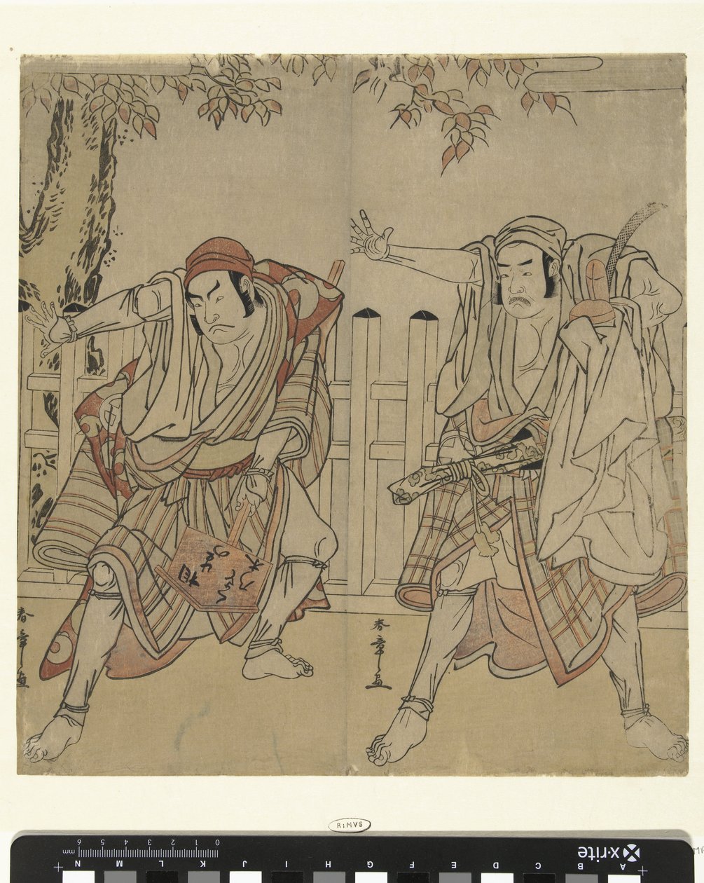 Schauspieler Otani Hiroji III und Otani Tomoemon von Katsukawa Shunsho