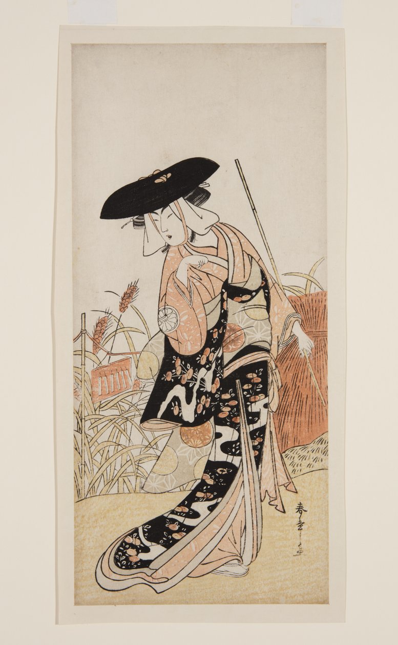 Schauspieler Segawa Kikunojo III als Fuchs Okiku (Okiku-gitsune) von Katsukawa Shunsho