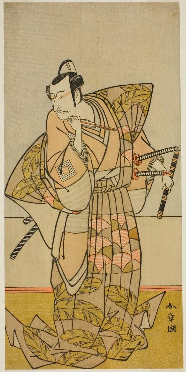 Der Schauspieler Ichikawa Danjuro V als Chichibu no Shigetada von Katsukawa Shunsho