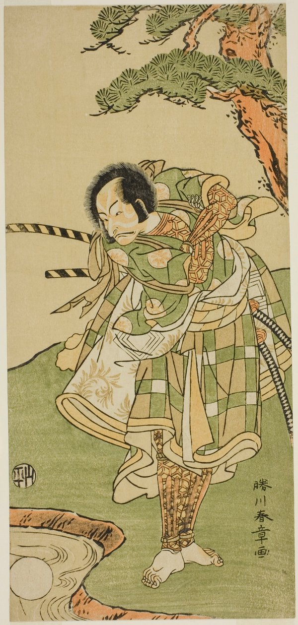 Der Schauspieler Ichikawa Danjuro V in einer nicht identifizierten Rolle von Katsukawa Shunsho