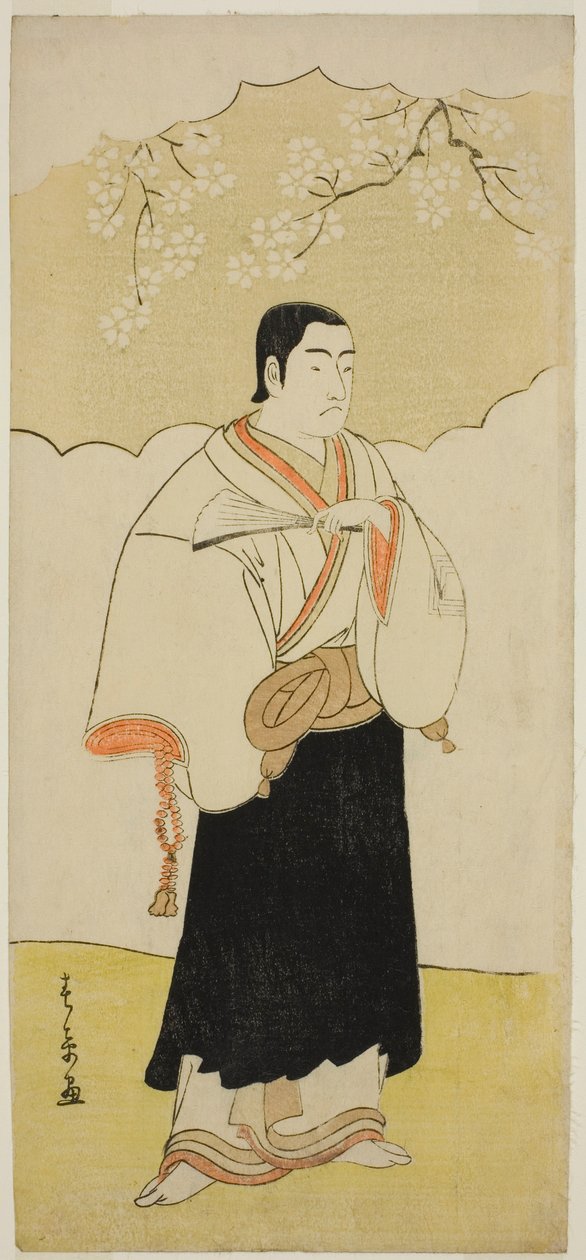 Der Schauspieler Ichikawa Monnosuke II als Mönch Renseibo im Stück Hatsumombi Kuruwa Soga, aufgeführt im Nakamura-Theater im dritten Monat, 1780 von Katsukawa Shunsho