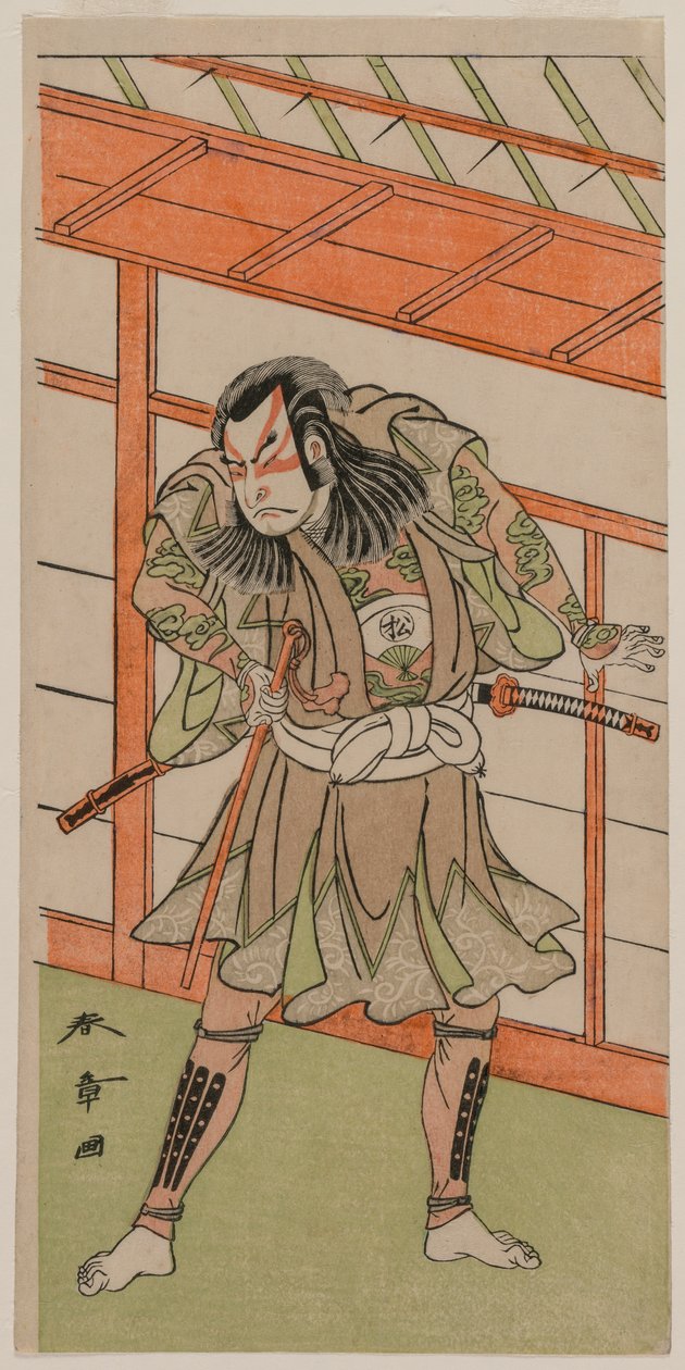 Der Schauspieler Onoe Matsusuke von Katsukawa Shunsho
