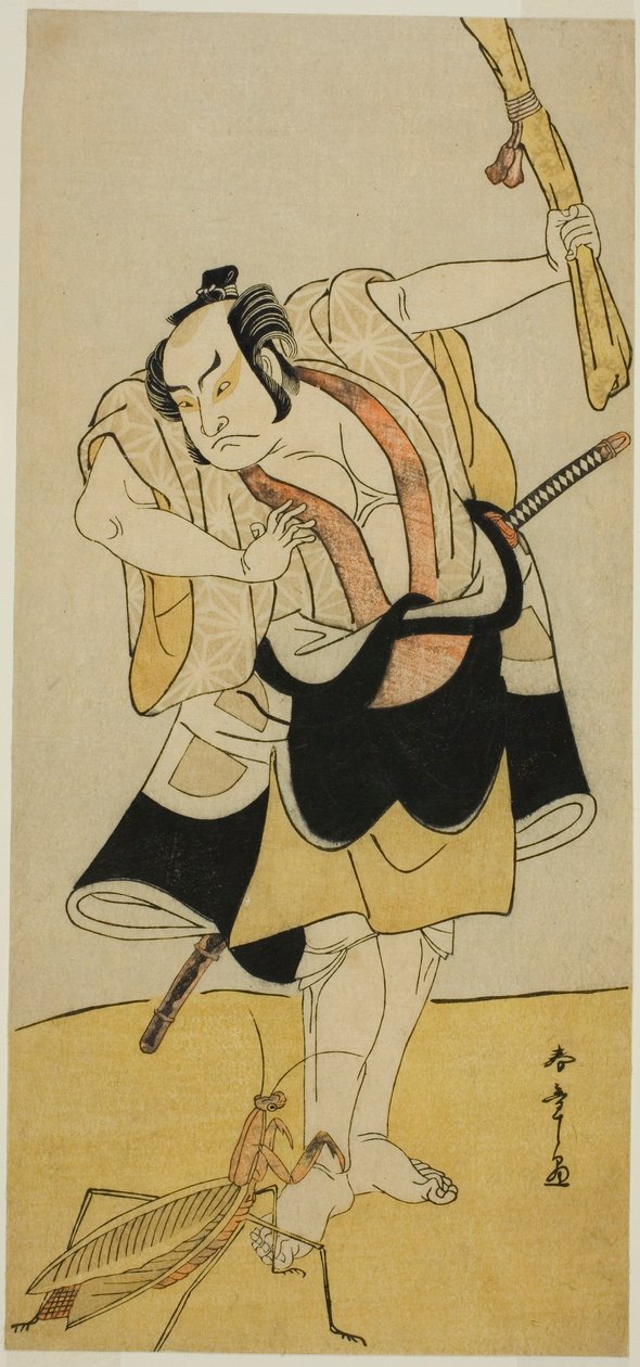 Der Schauspieler Otani Hiroji III in einer unbekannten Rolle von Katsukawa Shunsho