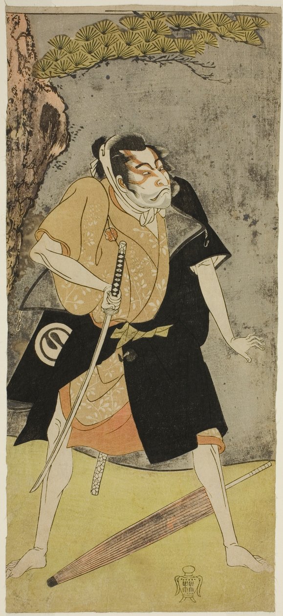 Der Schauspieler Sawamura Sojuro II als Gesetzloser von Katsukawa Shunsho