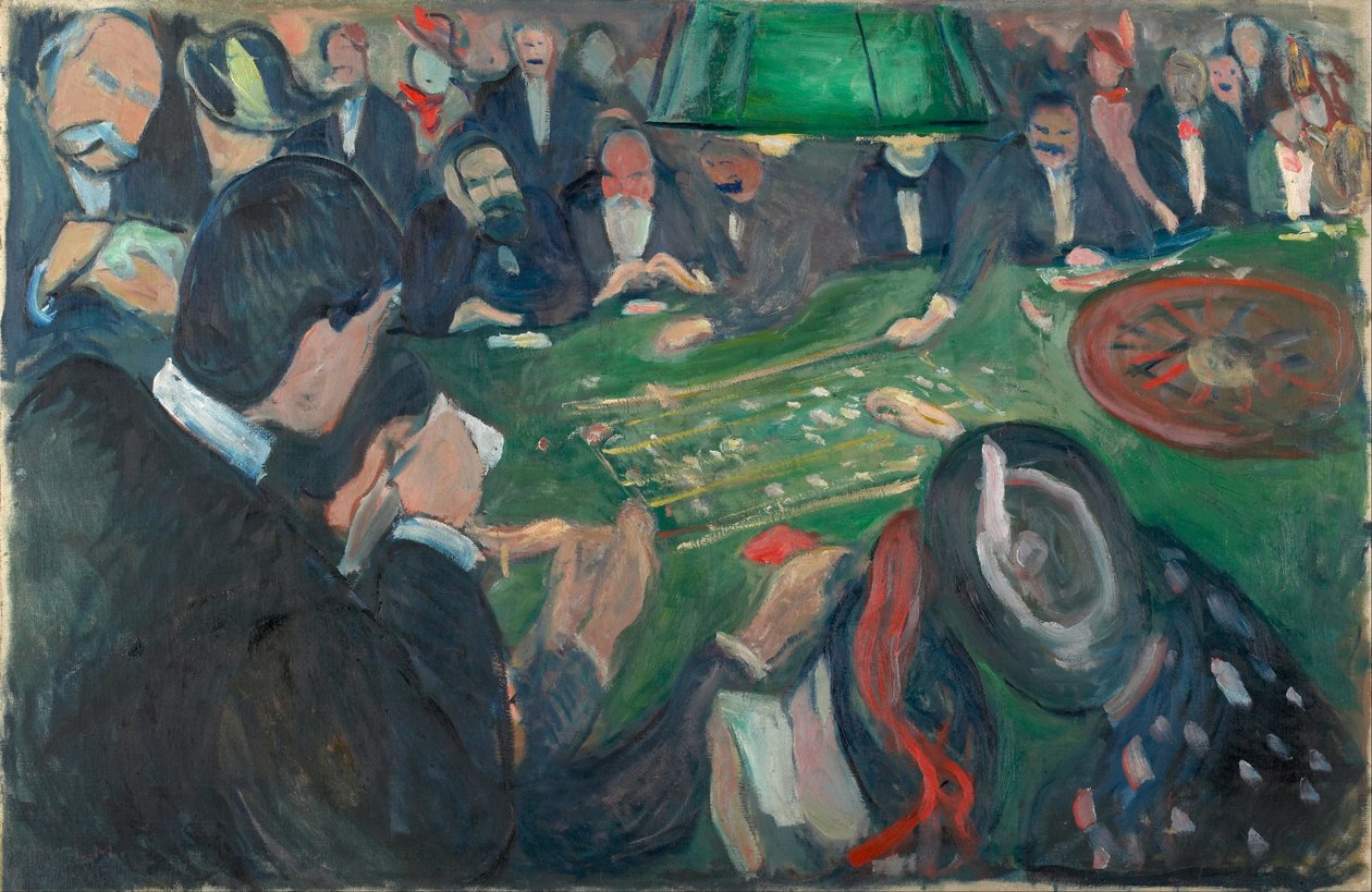 Am Roulettetisch in Monte Carlo von Katsushika Hokusai