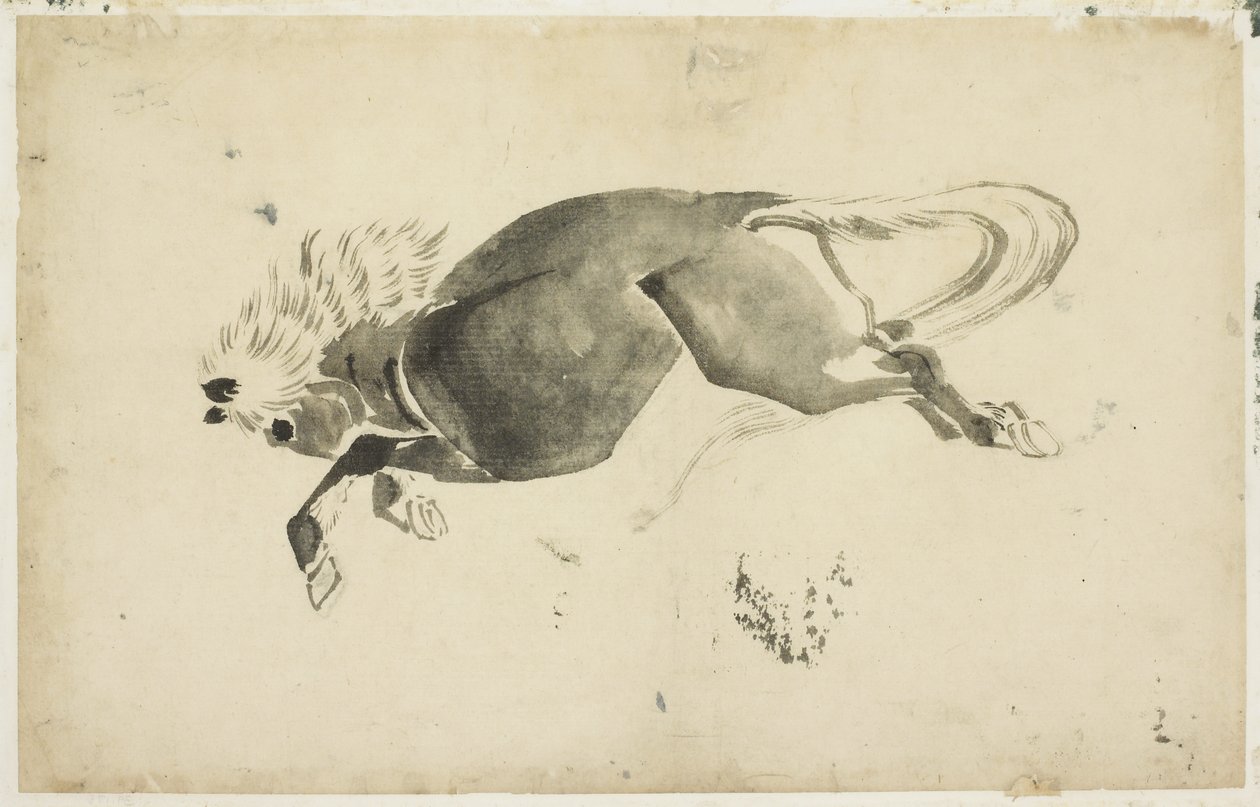 Laufendes Pferd von Katsushika (school of) Hokusai