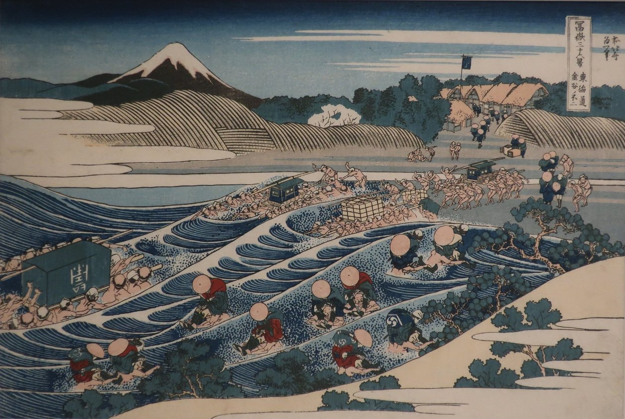 Fuji von Kanaya auf der Tōkaidō gesehen von Katsushika Hokusai