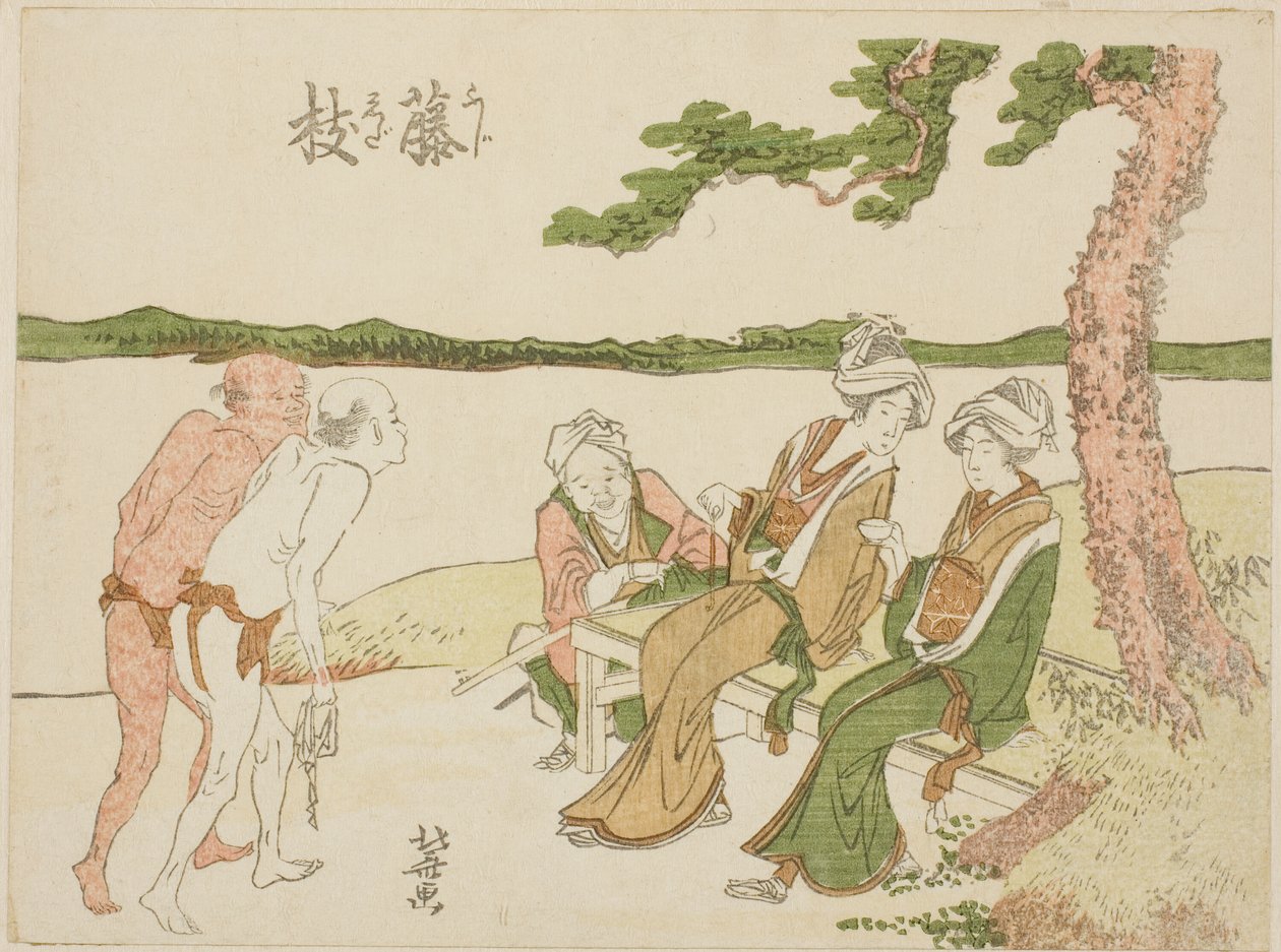 Fujieda-Station an der Tokaido von Katsushika Hokusai