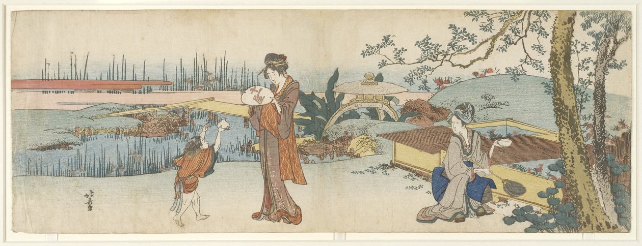 Goldfischverkäufer, 1801-1805 von Katsushika Hokusai