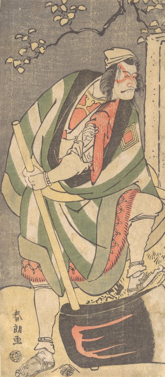 Ichikawa Ebizo Danjuro V in der Rolle des Mongaku Shonin verkleidet als Yamagatsu, 1781-1801 von Katsushika Hokusai