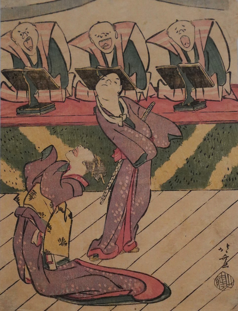 Kabuki-Bühne, ca. 1811-13 von Katsushika Hokusai
