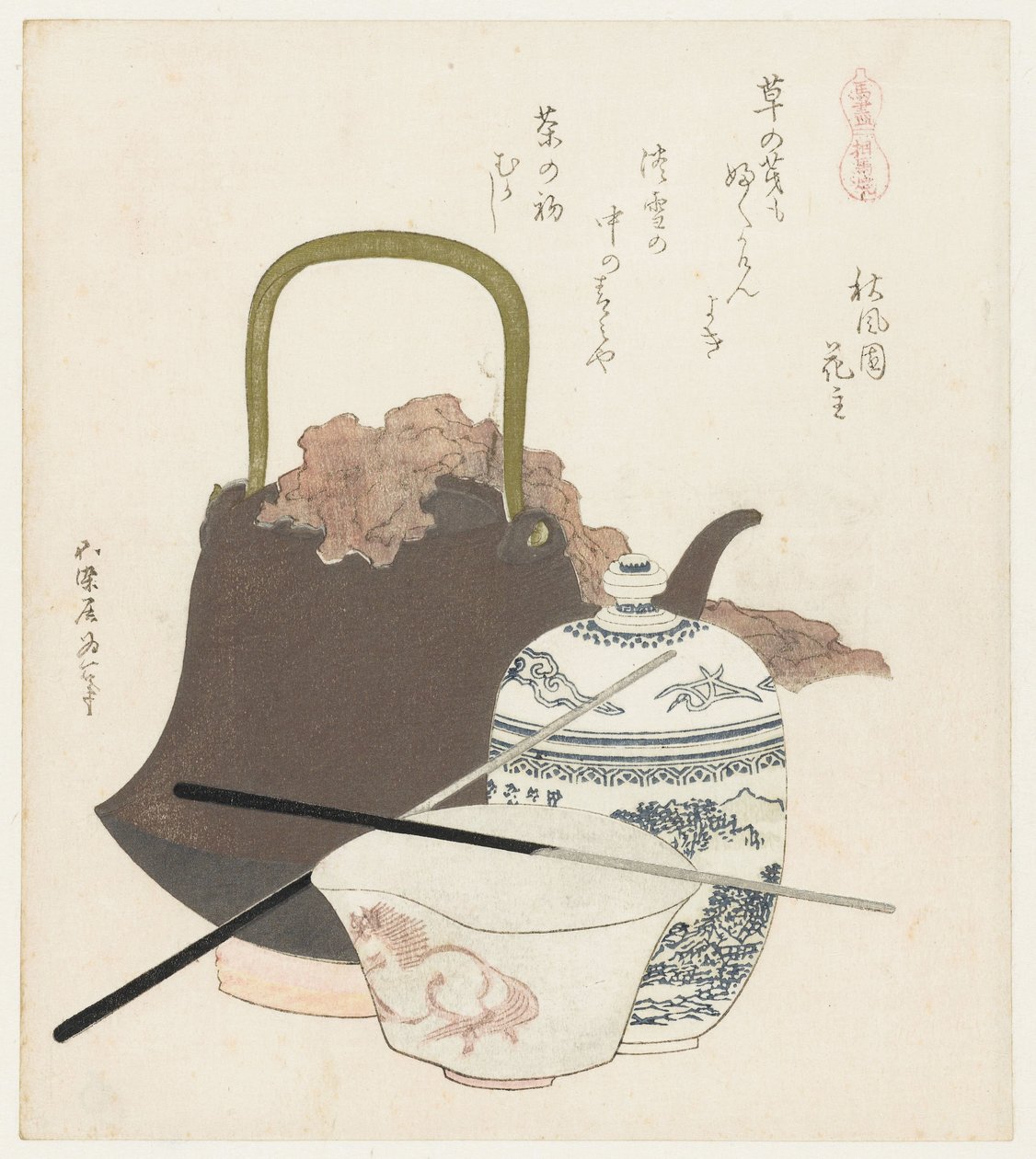 Keramik aus Sôma von Katsushika Hokusai