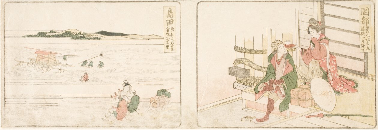 Okabe; Shimada von Katsushika Hokusai