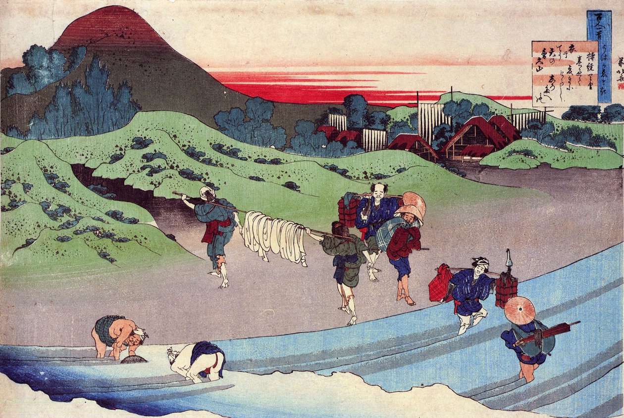 100 Gedichte von 100 Dichtern: Jito Tenno von Katsushika Hokusai