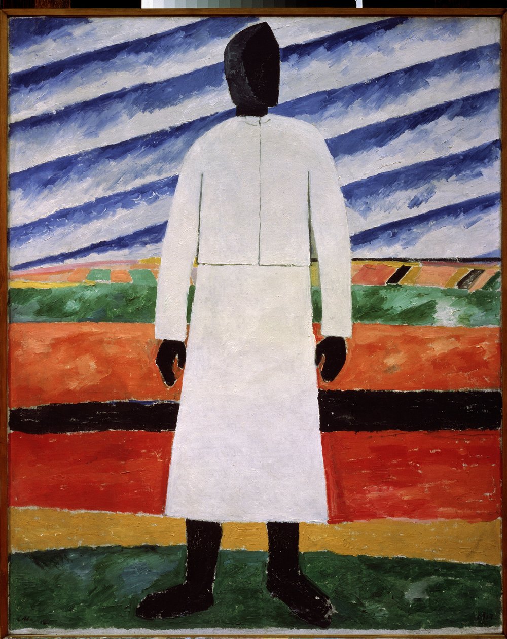 Bäuerin mit schwarzem Gesicht von Kazimir Severinovich Malevich