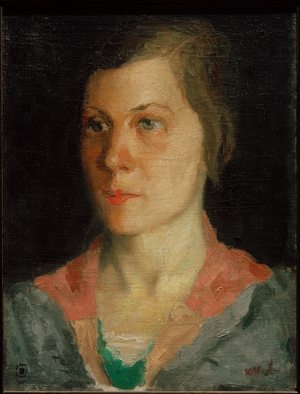 Porträt der Frau des Künstlers, 1933 von Kazimir Severinovich Malevich
