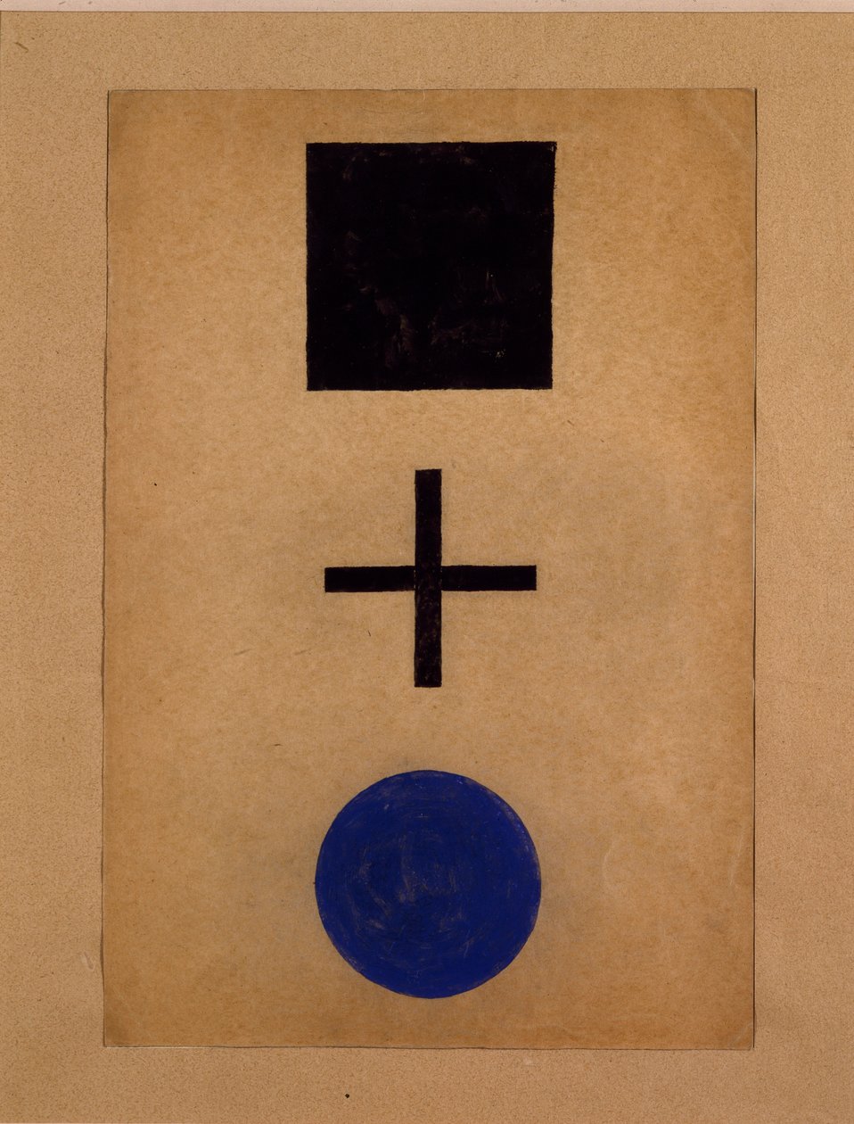Suprematismus: Quadrat, Kreuz, Kreis von Kazimir Severinovich Malevich