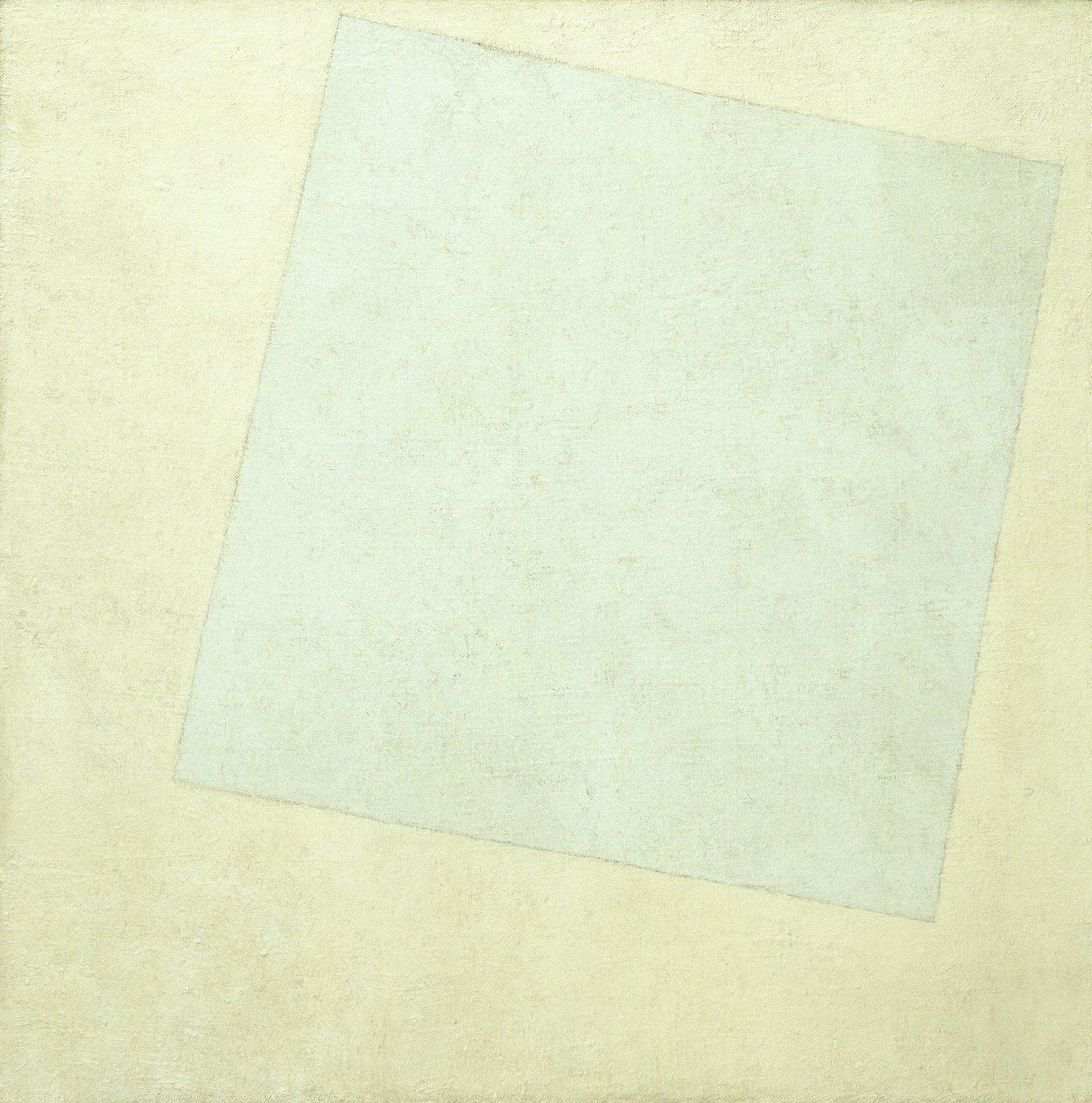 Suprematistische Komposition. Weiß auf Weiß, 1918 von Kazimir Severinovich Malevich
