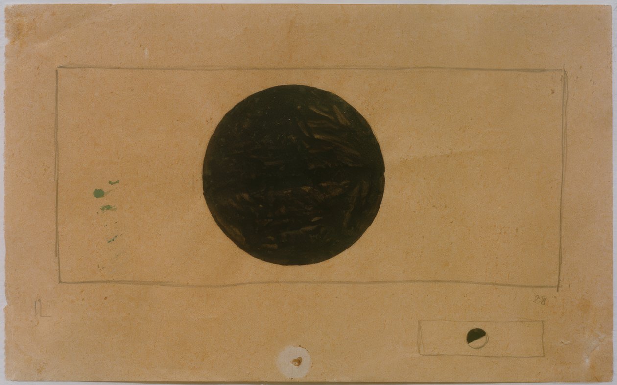 Zwei suprematistische Kompositionen mit Kreisen von Kazimir Severinovich Malevich