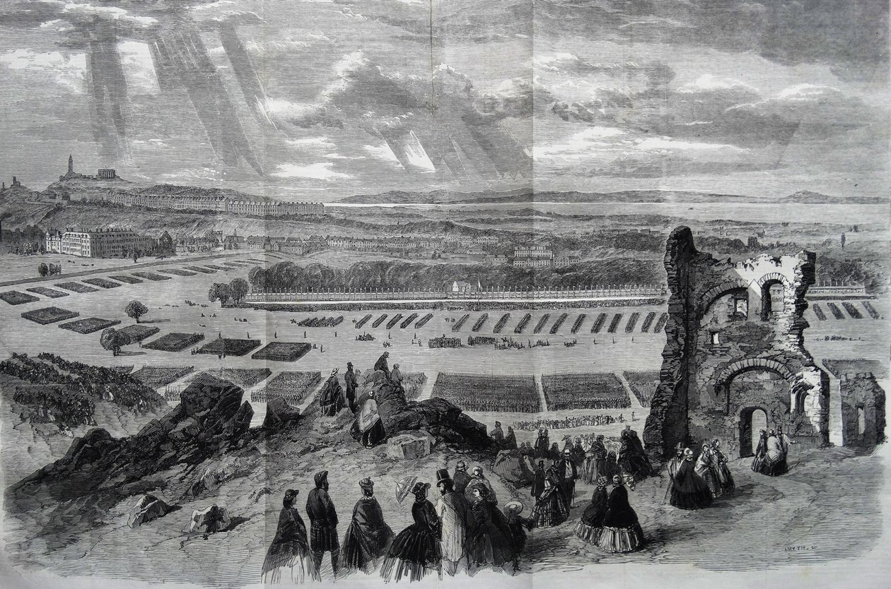 Die Überprüfung durch Ihre Majestät der Gewehrfreiwilligen, 1860 von Keeley Halswelle