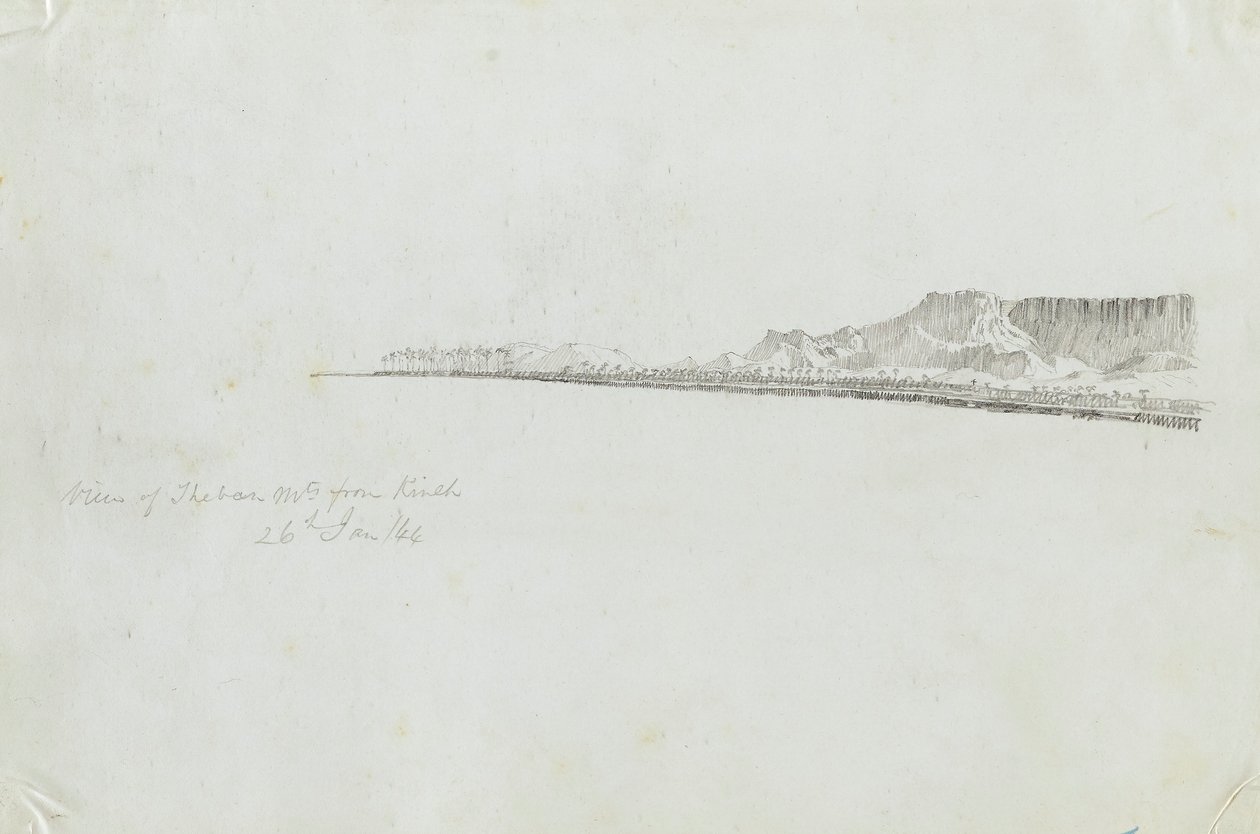 Blick auf die Thebanischen Berge von Kineh von Kellogg, Miner Kilbourne
