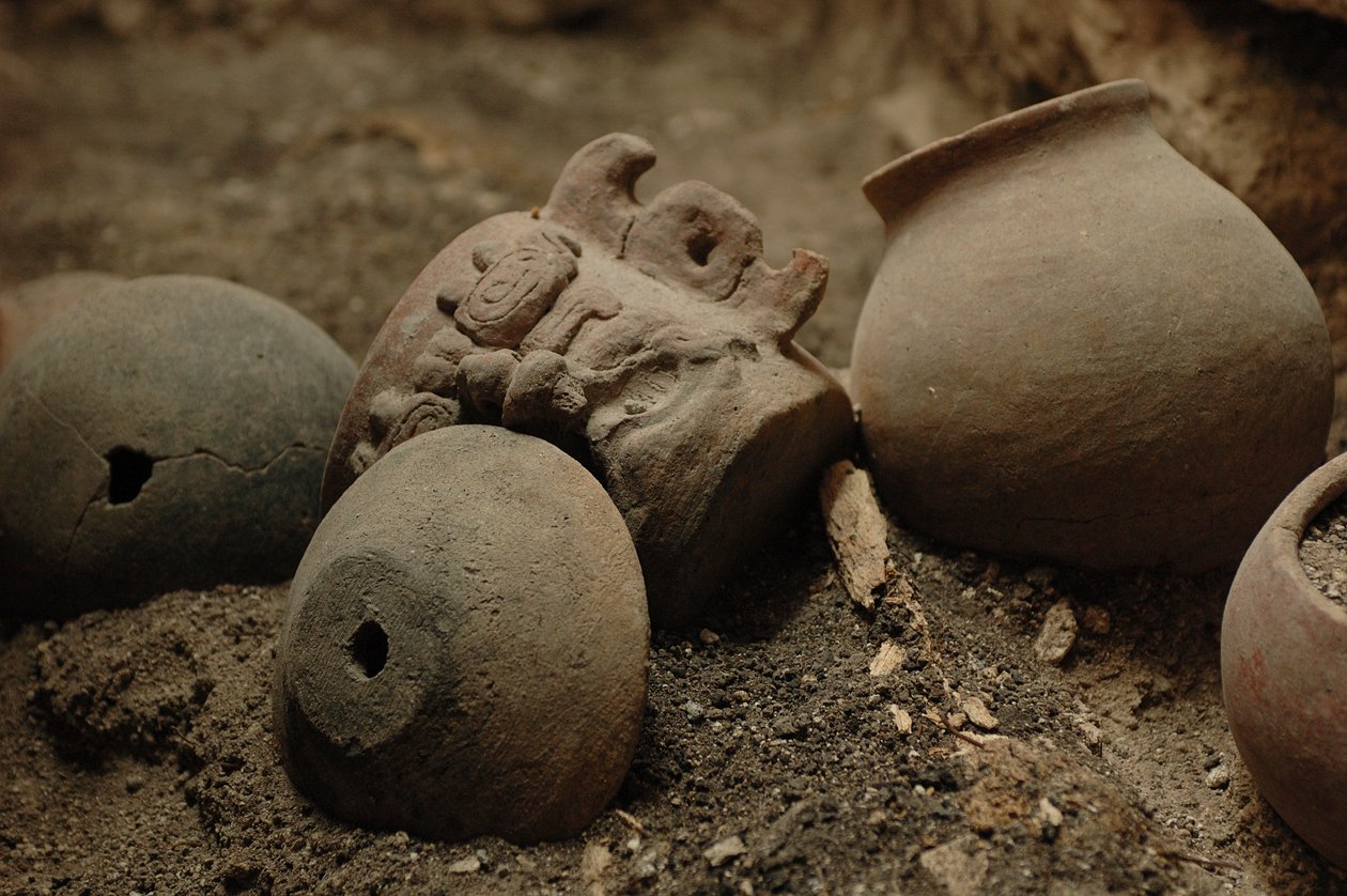 Guatemala; San Bartolo; Maya-Wandmalereien, Maya, 2002 (Foto) von Kenneth Garrett